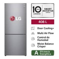 Refrigeradora GB41BPP 408L Door Cooling Bottom Freezer Plateada LG