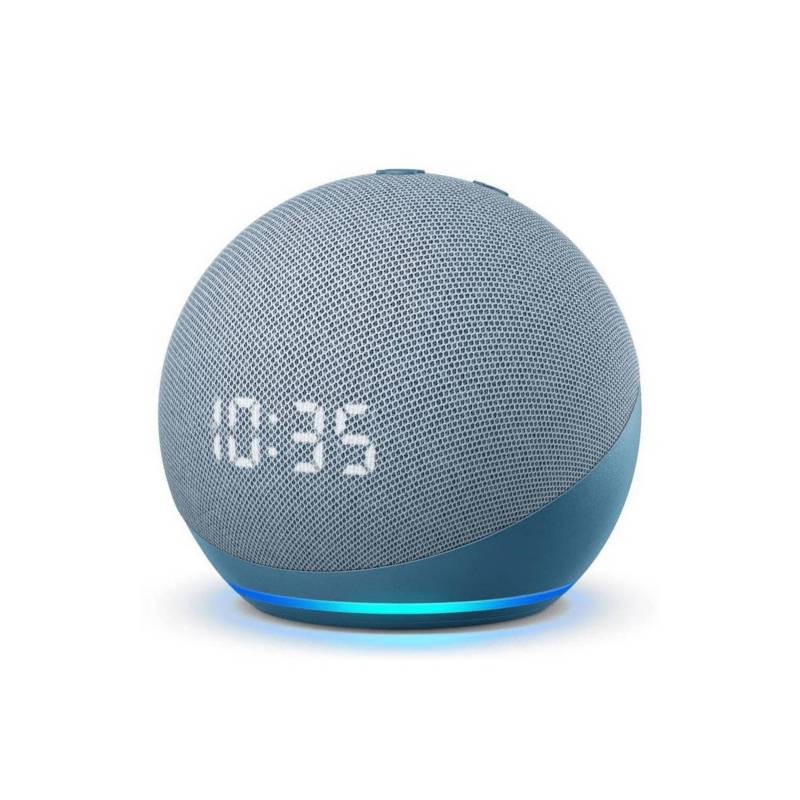 AMAZON - Alexa Echo Dot con Reloj 4ta Generación Azul