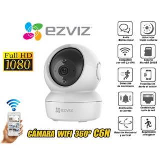 EZVIZ - Cámara De Seguridad Wifi Full Hd Gira 360 C6N