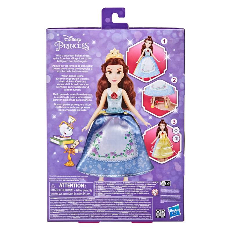 Muñeca Disney Princesas Vestido Magico Bella PRINCESS 
