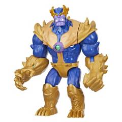 AVENGERS - Figura de Acción Marvel - Avengers Mech Strike - Monster Hunters - Thanos Golpe Monstruoso - Figura Deluxe de 22.5 cm