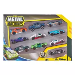 METAL MACHINES - Pack x10 Vehiculos de Juguete