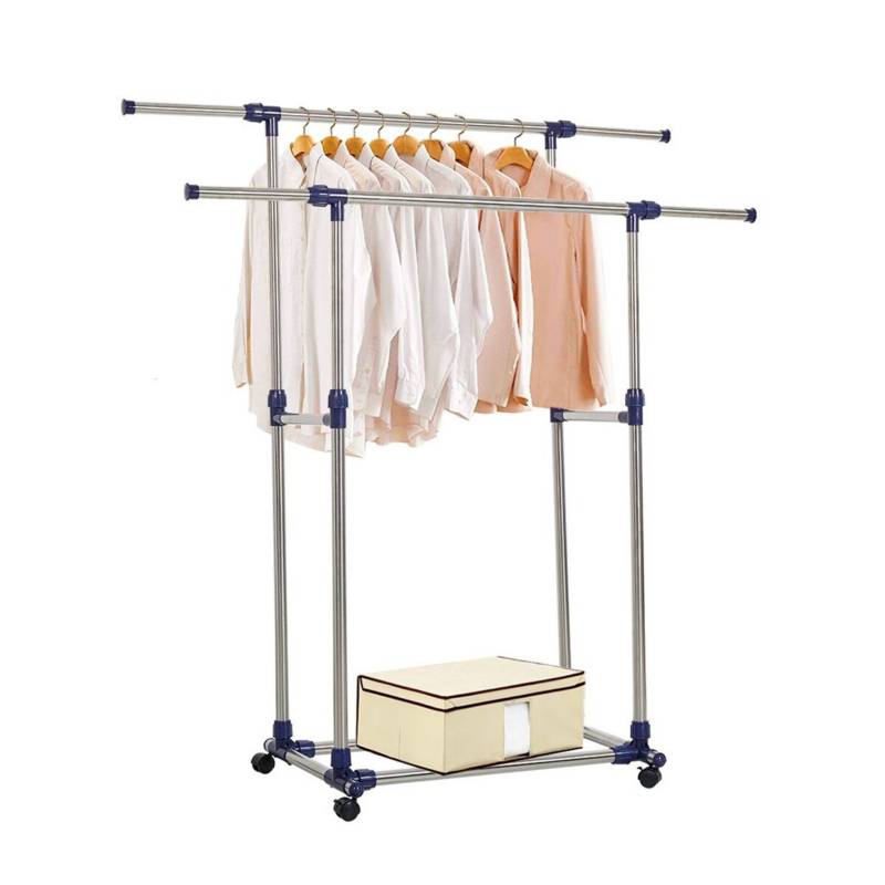 Estante Tendero Tendal Organizador De Ropa Azul GRETAIL 