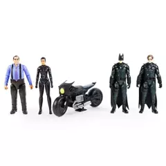 BATMAN - Figuras de Accion Batman 30cm x4 y Motocicleta