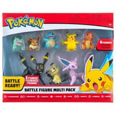 POKEMON - Set de Muñecos Pack x8 Figuras de Batalla Pokemon