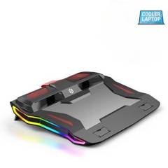 GENERICO - Cooler laptop Gaming Rainbow RGB 4000 rpm
