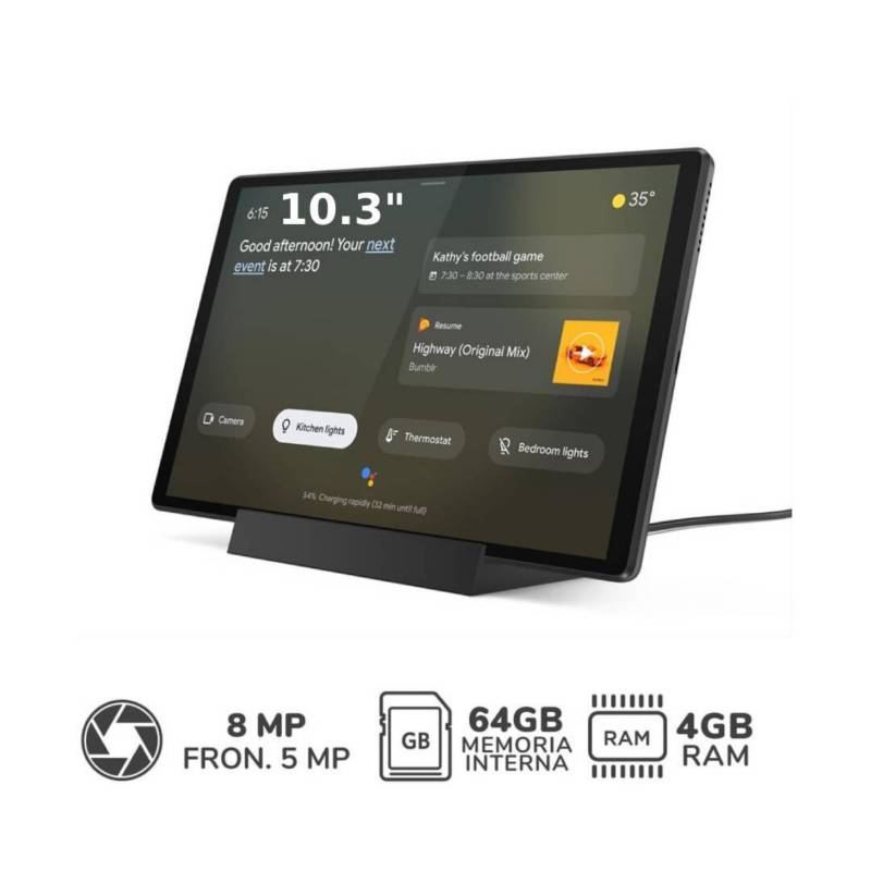 LENOVO - Tablet 10.3 Smart Tab m10 FHD 4GB 64GB TB-X606F