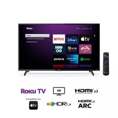 AOC - Televisor 32" HD Smart TV Roku 32S5195