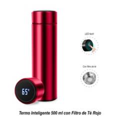 undefined - Termo Inteligente 500 ml con Filtro de Té Rojo