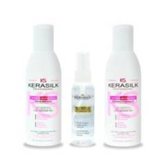 KERASILK PROFESSIONAL - Pack Hidratante Cabello Seco Kerasilk Sh+Ac+Serum