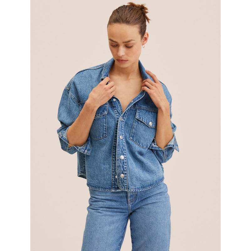 Camisa denim online mango