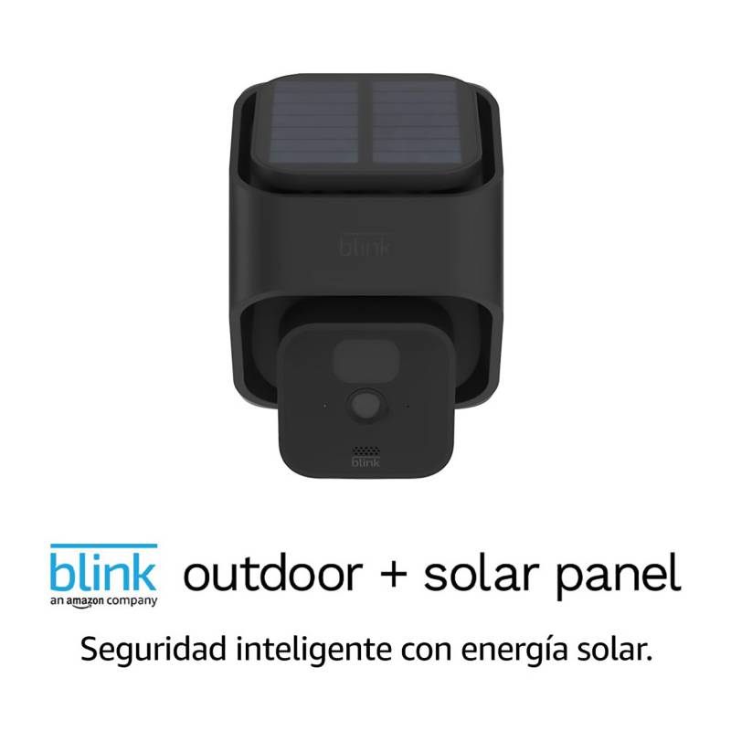 AMAZON - Blink Outdoor + Solar Panel Cámara HD de Seguridad Inteligente para exterior con Alimentación Solar compatible con Alexa