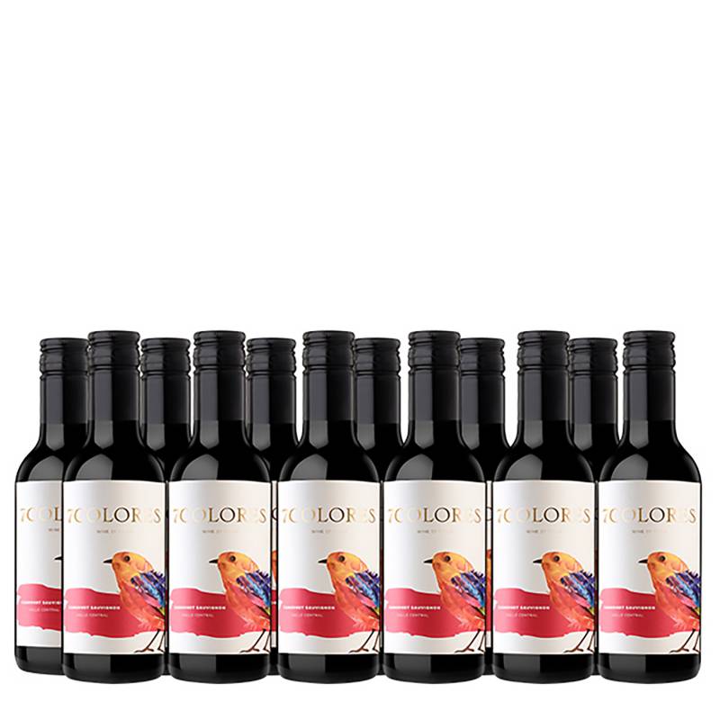 7 COLORES - Vino 7 Colores Cabernet Sauvignon 187 ml x 12 Botellas