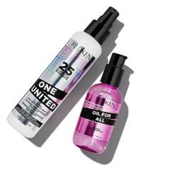 REDKEN - Pack aceite multi-beneficios Oil for All 100ml y tratamiento leave-in One United 150ml