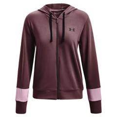 UNDER ARMOUR - Polera Deportiva Hoodie Rival Terry Mujer