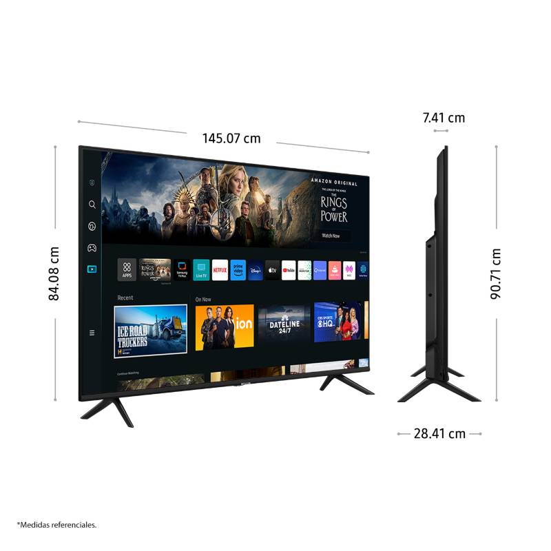 Televisor Samsung Smart TV 4K UHD UN65AU7090GXPE SAMSUNG | falabella.com