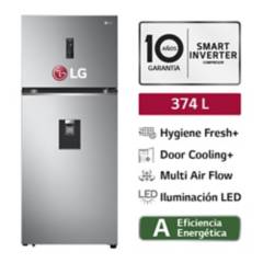 LG - Refrigeradora LG Top Mount con Hygiene Fresh 374 LT GT37SGP Plateada