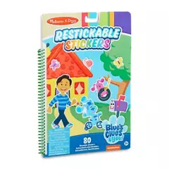 MELISSA & DOUG - Juguete de Manualidades Pad Stickers Reutilizables Las Pistas de Blue