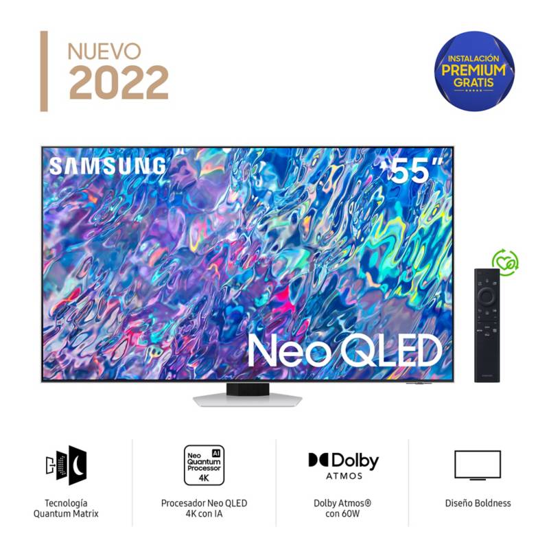 SAMSUNG - Televisor Samsung Smart TV 55" Neo QLED 4K Mini LED QN55QN85BAGXPE 