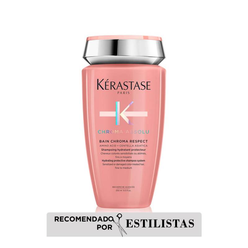 KERASTASE - Shampoo Kérastase Chroma Absolu Respect hidratación cabello con color 250ml