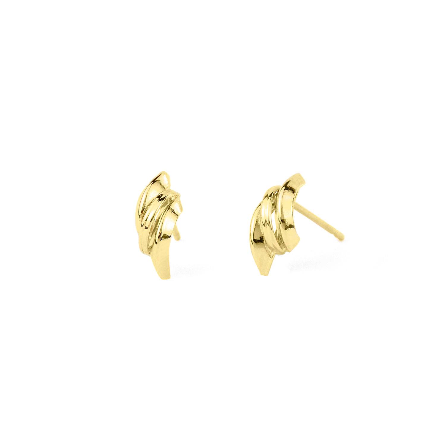 Arete 3 Cañas Oro 18K Mujer Baliq BALIQ