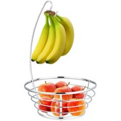 HB - Canasta de Frutas con Colgador Plata