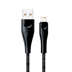 Cable Tejido USB a lightning 3m Negro