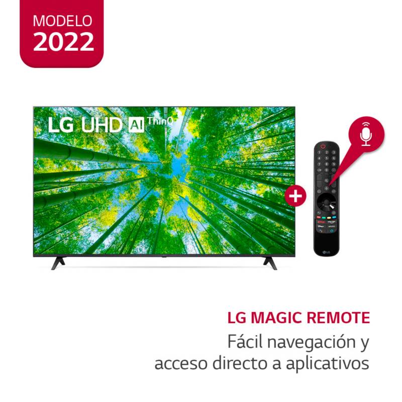 LG - Televisor 50" LG UHD 4K ThinQ AI 50UQ8050PSB  