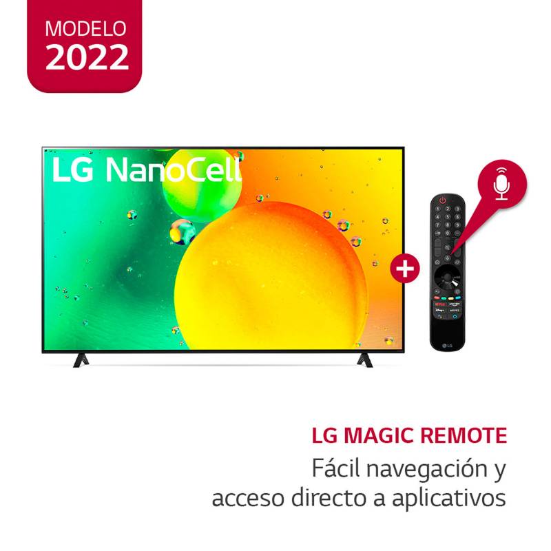 LG - Televisor 70" LG NanoCell 4K ThinQ AI 70NANO75SQA (2022)