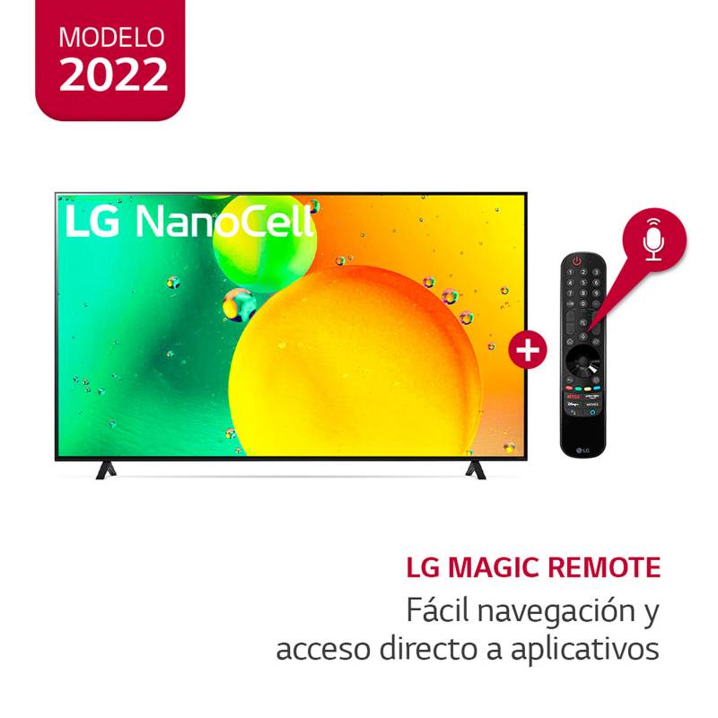LG - Televisor 86" LG NanoCell 4K ThinQ AI 86NANO75SQA