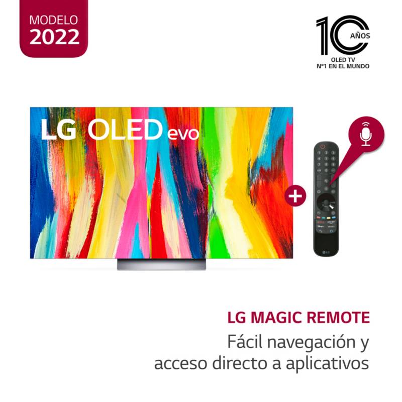 LG - Televisor 55" LG OLED 4K ThinQ AI OLED55C2PSA (2022)