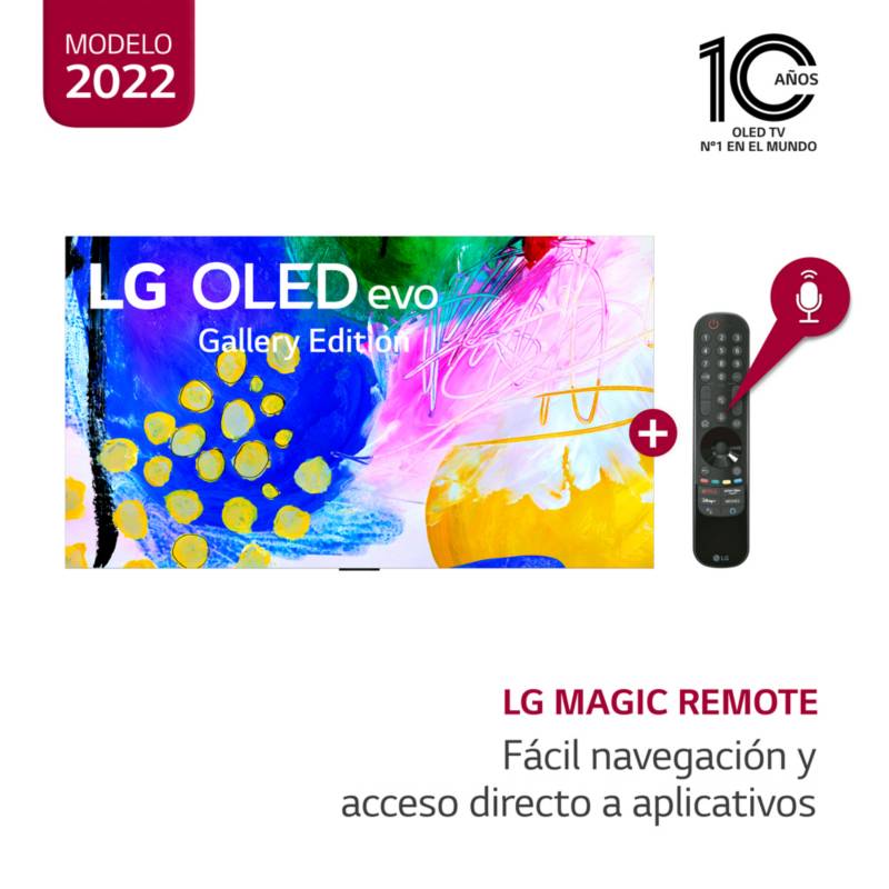LG - Televisor 65" LG OLED 4K ThinQ AI OLED65G2PSA  