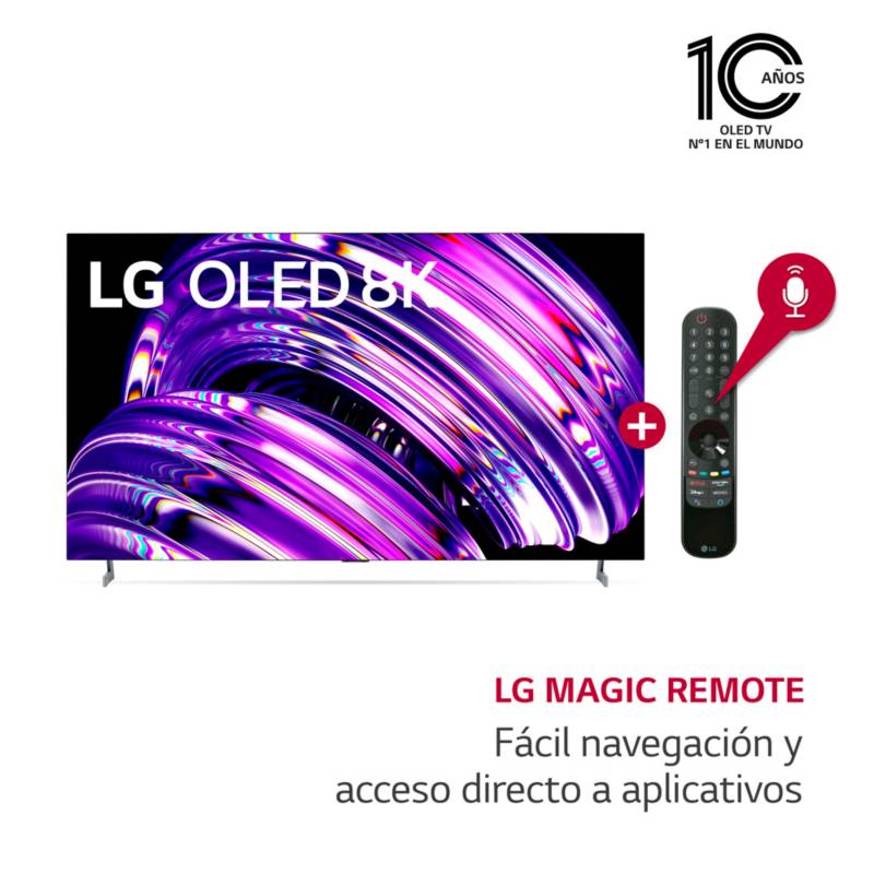 LG - Televisor 77" LG OLED 8K ThinQ AI OLED77Z2PSA  