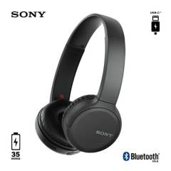Audífonos Sony WH-CH510 Bluetooth 35 Horas con Micrófono Negro