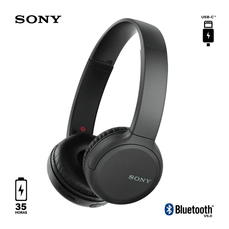 SONY - Audífonos Sony WH-CH510 Bluetooth 35 Horas con Micrófono Negro