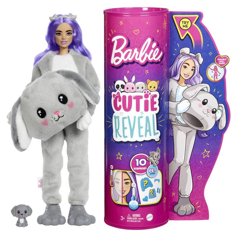 BARBIE - Muñeca Barbie Cutie Reveal Animales Sorpresa