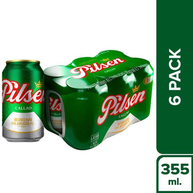 PILSEN - Six Pack Pilsen Callao Lata 355ml