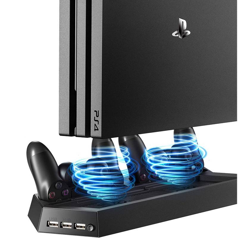 SM - Cooler Vertical PS4 + Cargador de Mandos PS4