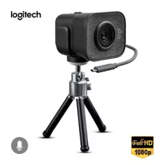 LOGITECH - Camara Webcam Logitech Streamcam Plus 1080p Trípode Incluido