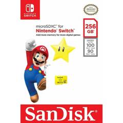 SANDISK - Memoria Micro SDXC Sandisk UHS- 256gb para Nintendo Switch