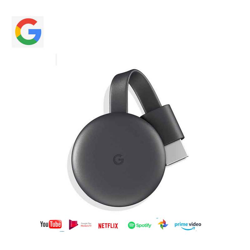 GOOGLE - Chromecast Google 3 Smart TV YouTube Netflix Facebook HBO Disney