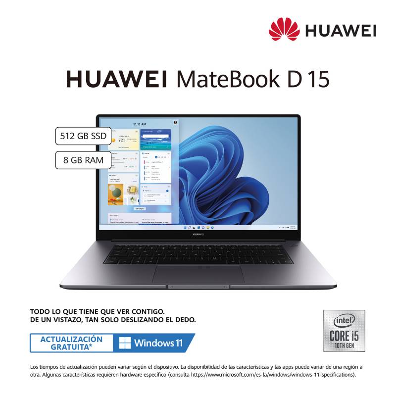 HUAWEI MateBook D15 i5 10ma laptop 15,6