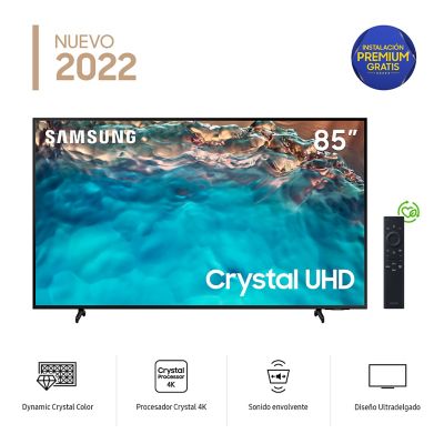 Televisor Samsung LED 85″ Pulgadas Crystal UHD 4K 85BU8000 NUEVO 2022