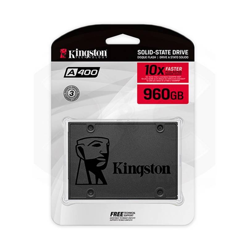 KINGSTON - Disco Interno Solido Hdd Ssd Kingston Sa400S37 960Gb Sata