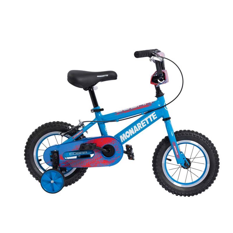 MONARK - Bicicleta para Niños Cobra Aro 12 Azul Rojo Monark
