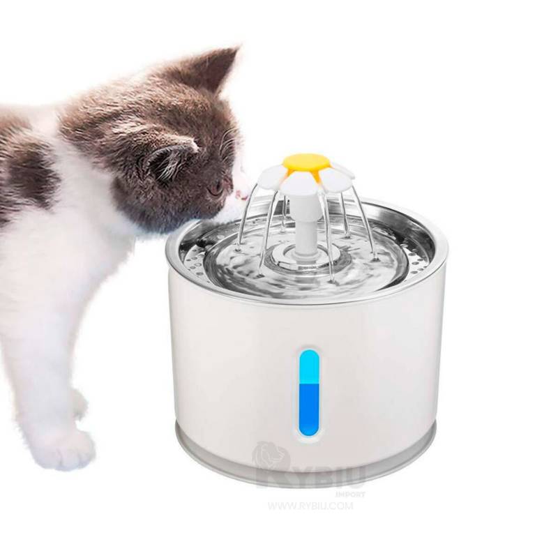 Fuente de flores Agua potable para gatos GENERICO 
