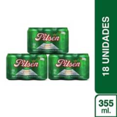 PILSEN - Cerveza Lata 355Ml Six Pack (X3)
