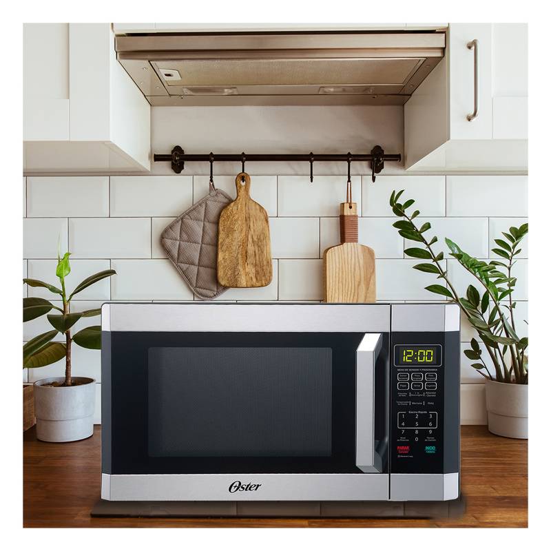 Oster Horno Microondas POGYME1502G 1.5 Pies Cúbicos Plateado 1 pz - H-E-B  México