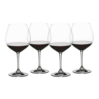 MICA Set 4 Copas De Vino Vidrio Rojo 315ML Mica