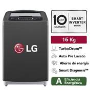 Lavadora LG Carga Superior Turbo Wash 3D Inverter Dd con 6 Motion Dd 22 Kg  Blanca